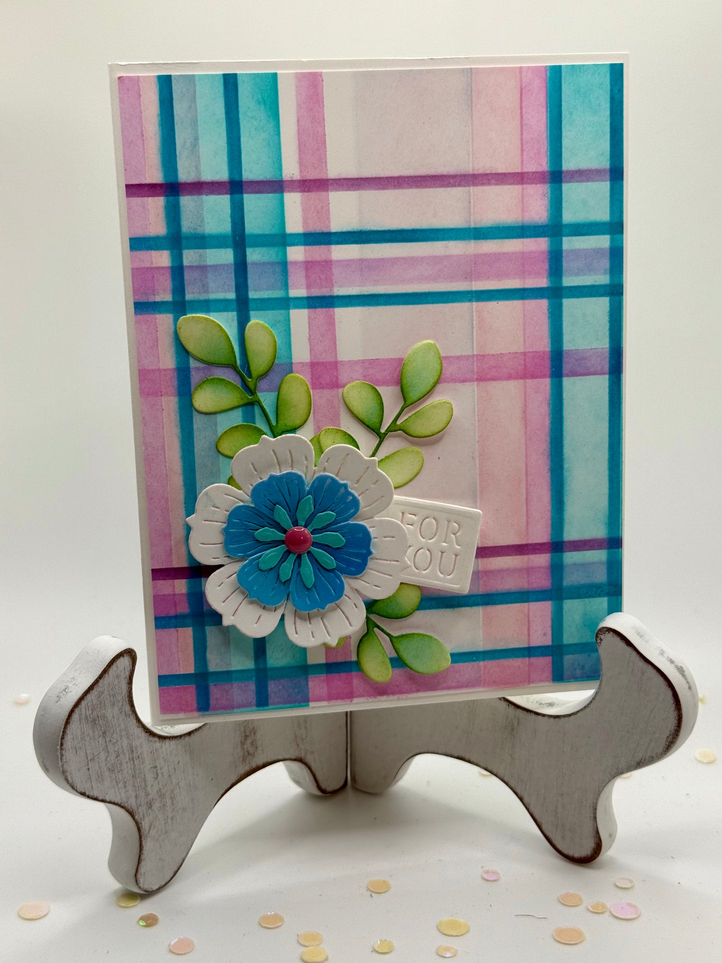 Plaid is pretty! "For you" card