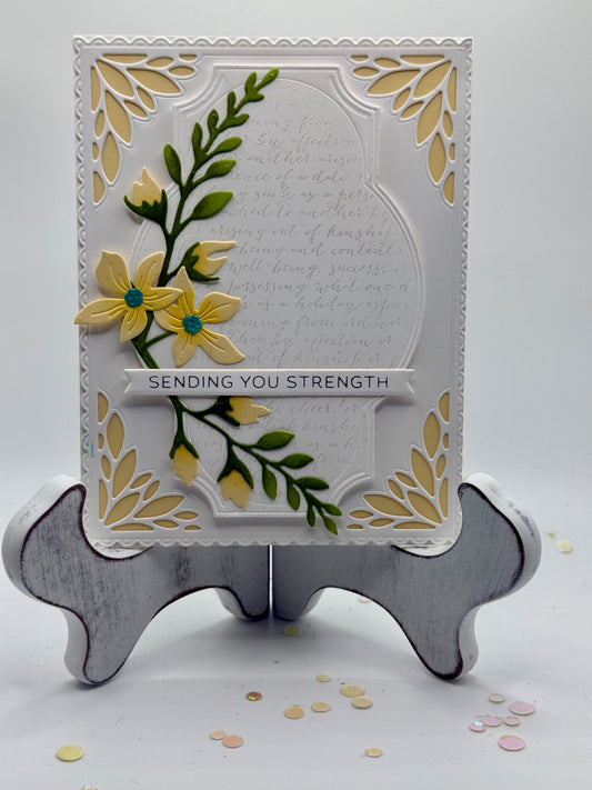 Sending You Strength with yellow flowers