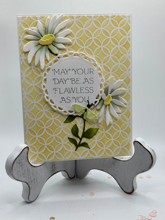 Delicate daisy Birthday card