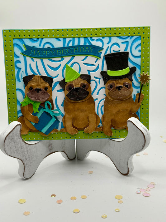 Party Pugs Birthday card