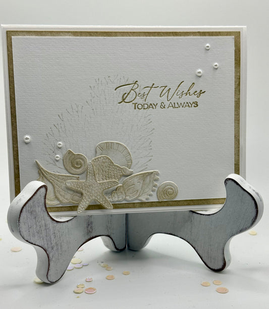 Best Wishes Today and Always Shells card