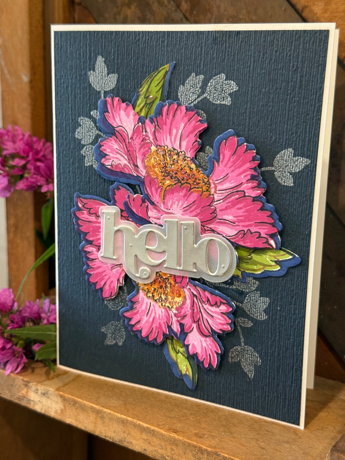 vibrant floral hello