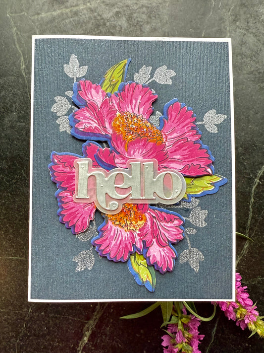 vibrant floral hello