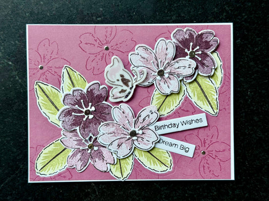 Pink textured flowers